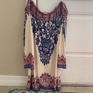 Off the shoulder dress